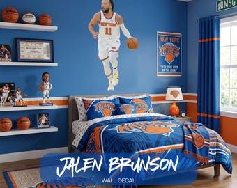 Jalen Brunson | Large Removable Fathead Style Wall Decal | New York Knicks | Basketball