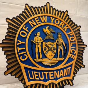 Nypd Lieutenant Badge - Etsy