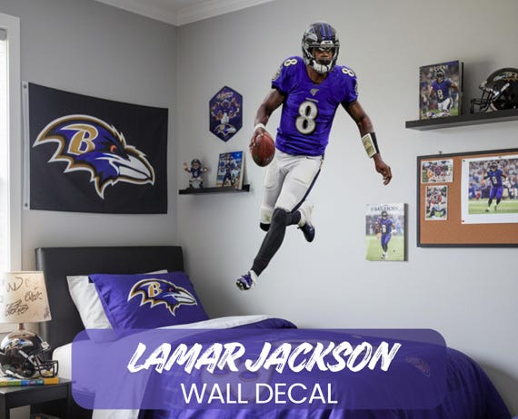 Lamar Jackson | Baltimore Ravens | Large Removable Fathead Style