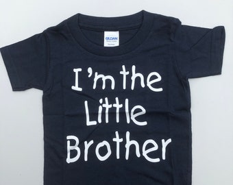 Slogan t-shirt "I am the little brother" / "I am the little sister"