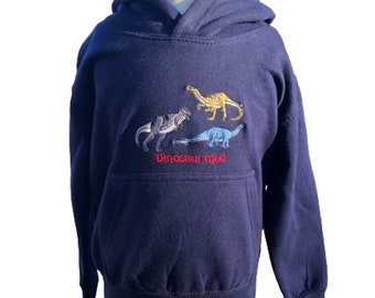 Childrens dinosaur mad hoodie