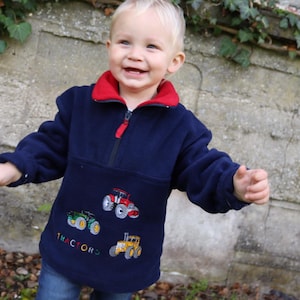 Childrens tractor fleece