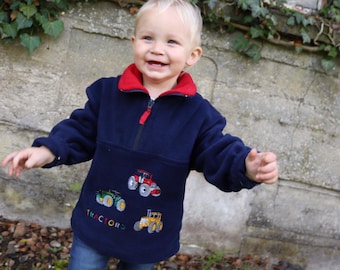 Childrens tractor fleece