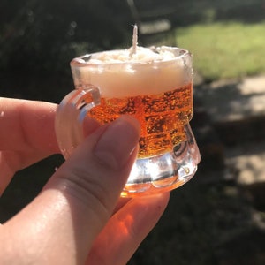Mini Beer Candle | Gift Wrapped | 7 Scent Options | Personalised | Vegan | 10 Hour Burn Time | Father's Day | Gift for Dad