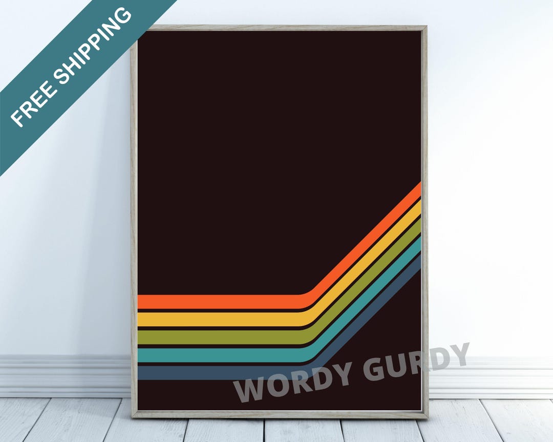 Retro Bauhaus Style Wall Art Decor Poster Print Abstract 001 - Etsy