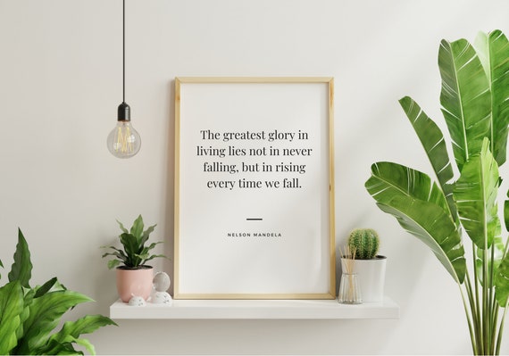 Nelson Mandela Quote Quote Print Famous Quotes - Etsy