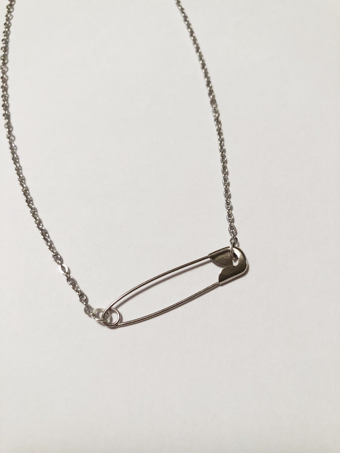 Safety Pin Necklace | Etsy