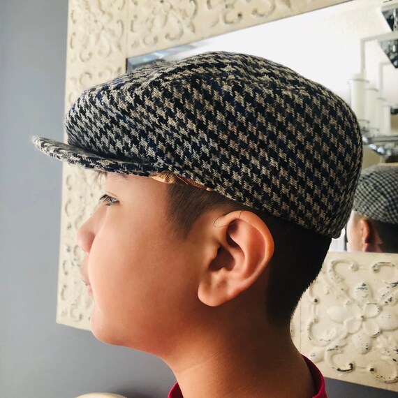 Vintage Aristos London Hounds Tooth Ivy/Newsboy Ca