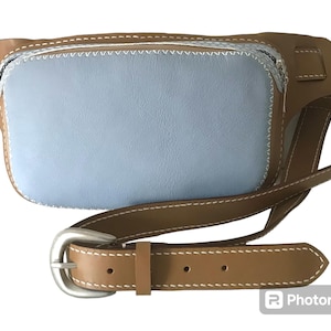 Sac banane en cuir véritable, sac à bandoulière, pour femme