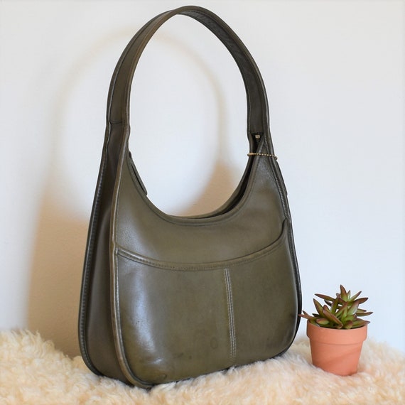 Vintage Coach #9033 Ergo Pocket Zip in Loden Green