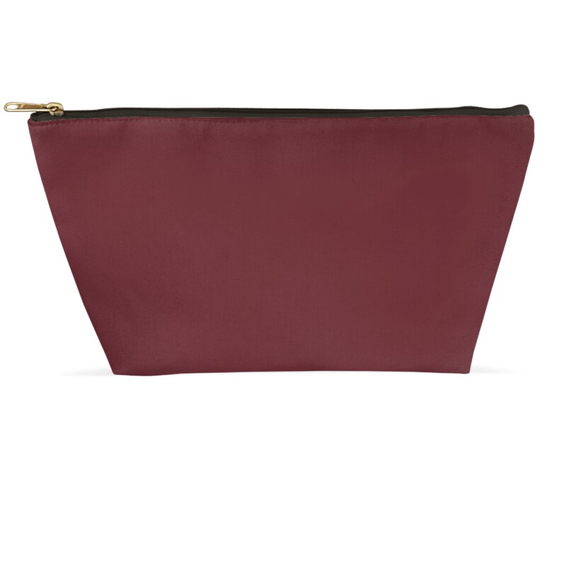 Wine Red Classic Makeup Bag