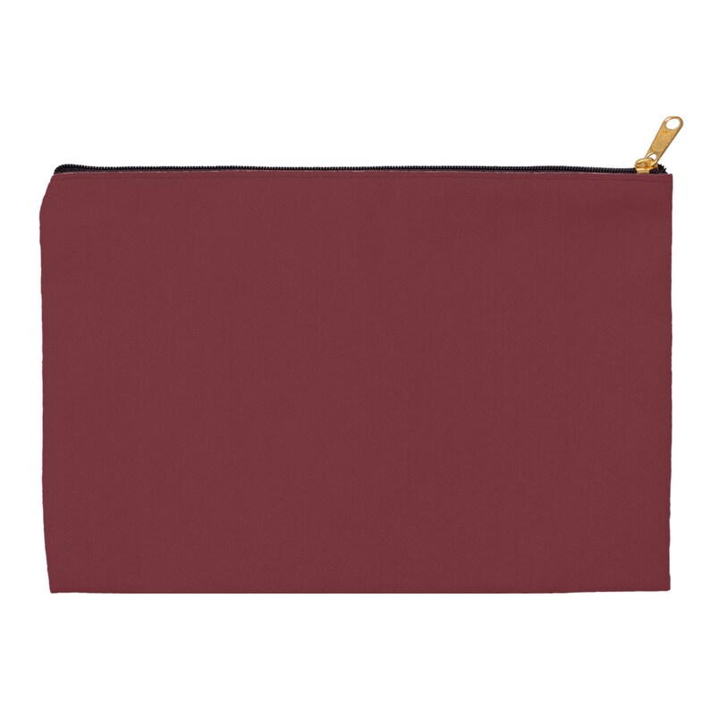 Wine Red Classic Makeup Bag
