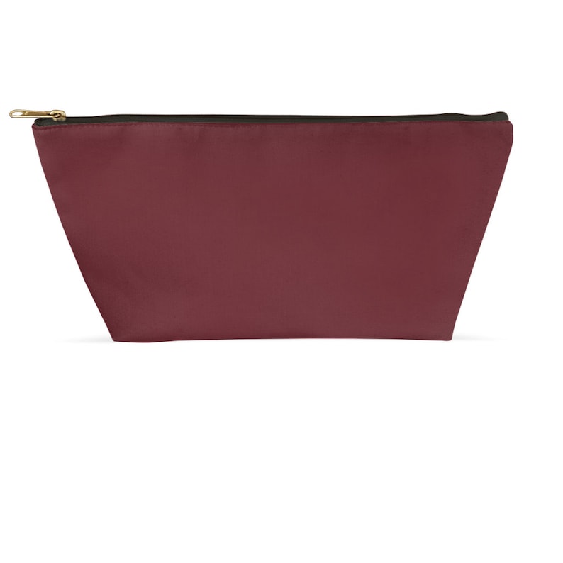 Wine Red Classic Makeup Bag