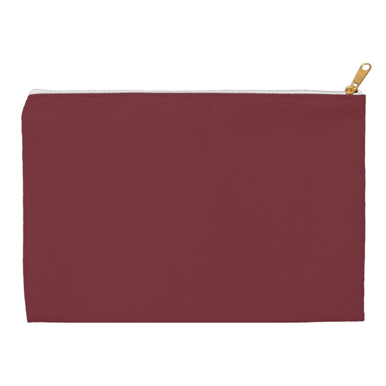 Wine Red Classic Makeup Bag