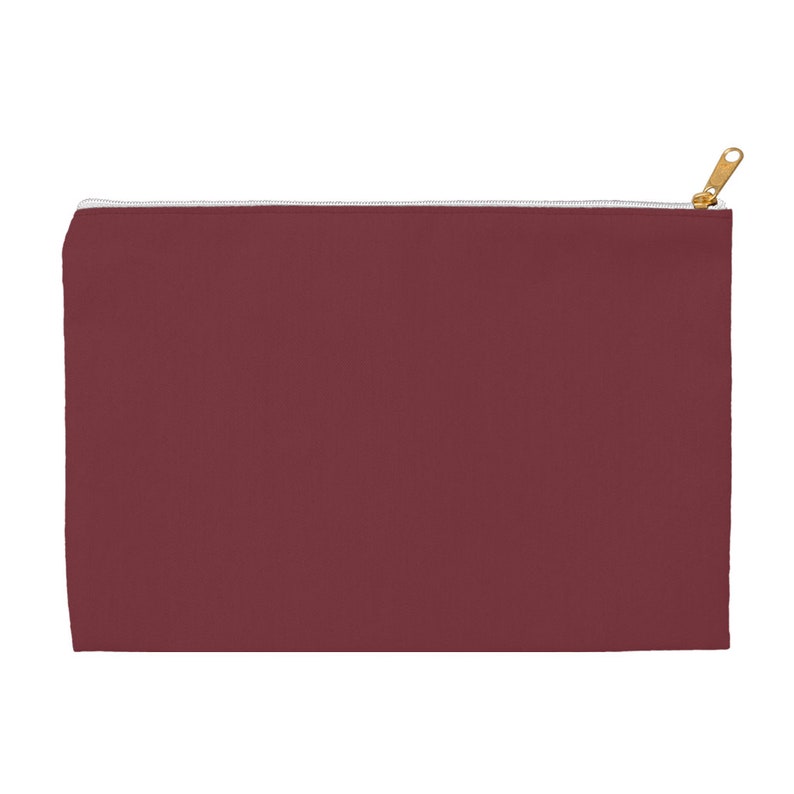 Wine Red Classic Makeup Bag
