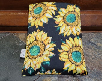 BEAUTIFUL SUNFLOWERS  Padded Book Kindle E-Reader Sleeve  Book Lover