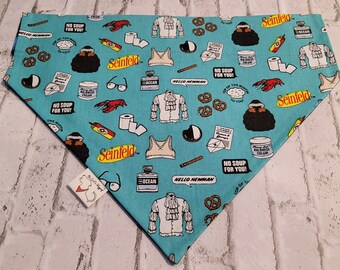 SEINFELD TV Jerry Puffy Shirt  Dog Bandana * Handcrafted Pet Friendly * Over the Collar Design * Reversible Cotton * Unique & Funky