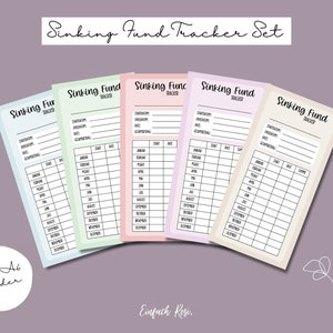 Tracker voor zinkende fondsen | Downloaden | Budgetplanner A6