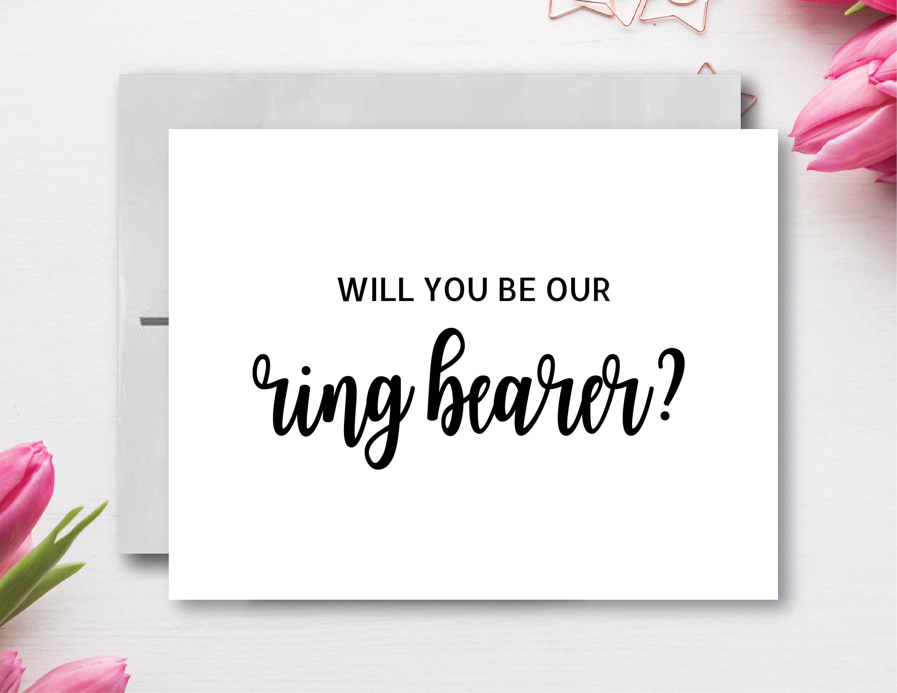 Will You Be Our Ring Bearer Printable Card Wedding Attendant | Etsy