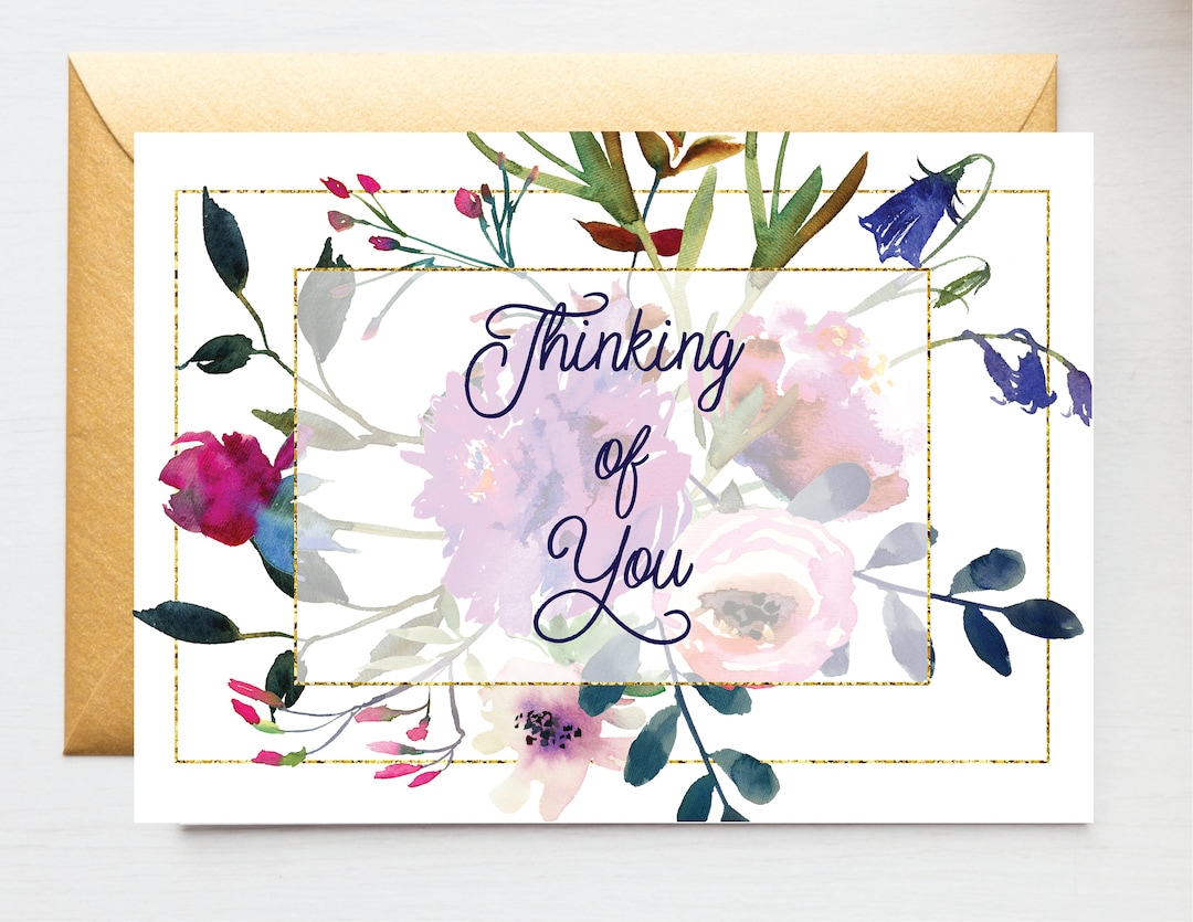Thinking of You Card | Printable Greeting Card | Instant Download ...