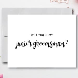 Você será meu padrinho júnior | Cartão da proposta do Groomsman do Jr. | Cartão assistente do casamento | Download instantâneo | Cartão para impressão DIY | Cartão A2