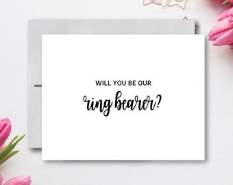 Will You Be Our Ring Bearer Printable Card | Wedding Attendant Card | Instant Download | Print DIY Card | Ask Ring Bearer to be in Wedding