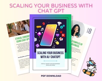 ChatGPT eBook, Scaling Your Business, AI eBook, ChatGPT Prompts, ChatGPT AI, ChatGPT Digital, ChatGPT Etsy, ChatGPT Guide, ChatGPT SEO