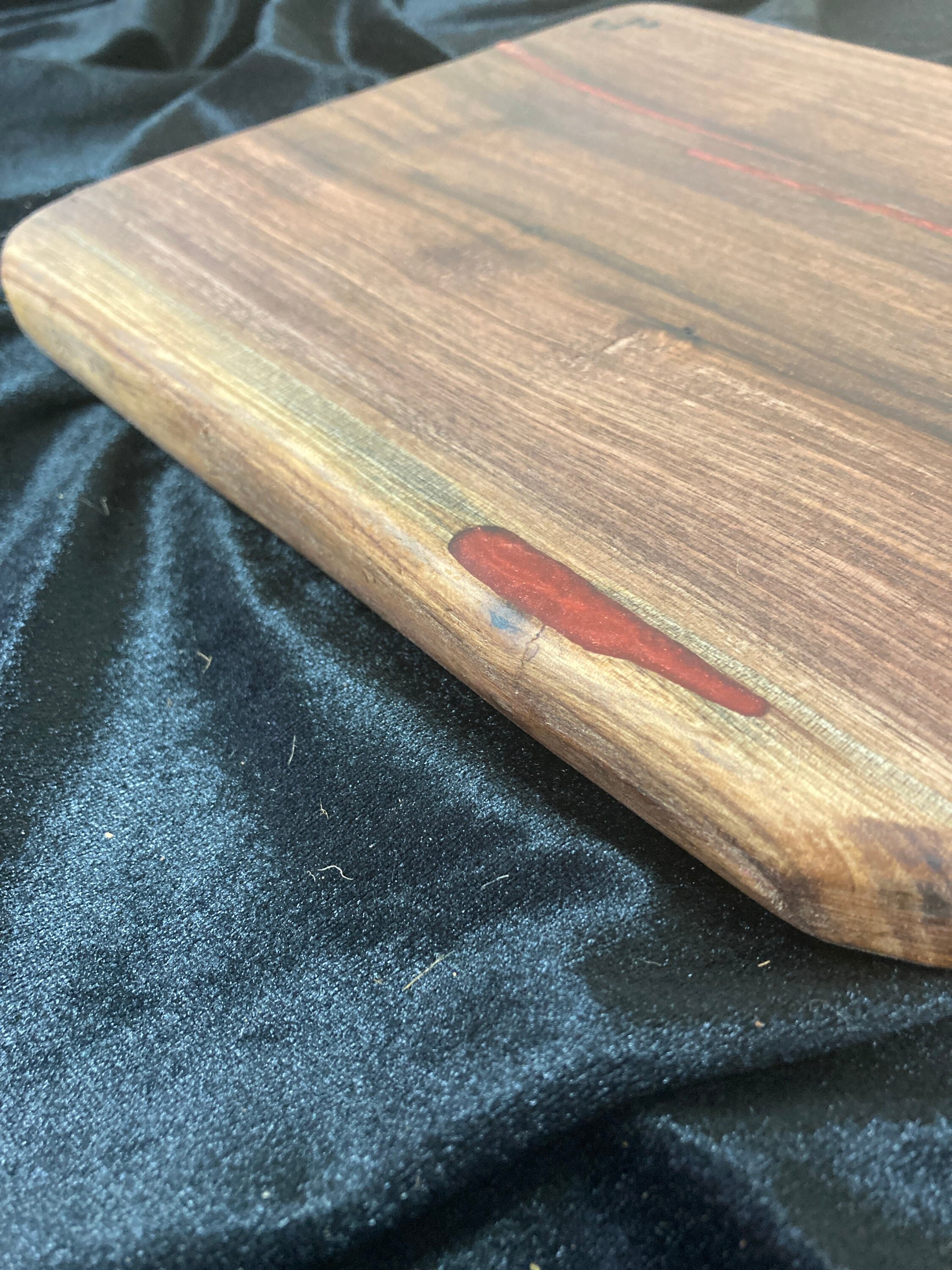 336. Walnut Cutting Board with Americana resin. Etsy