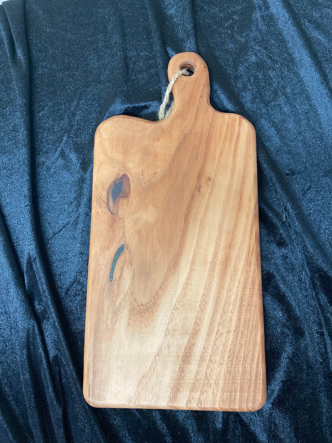 233. Pecan Cutting Board With Black Resin. Etsy