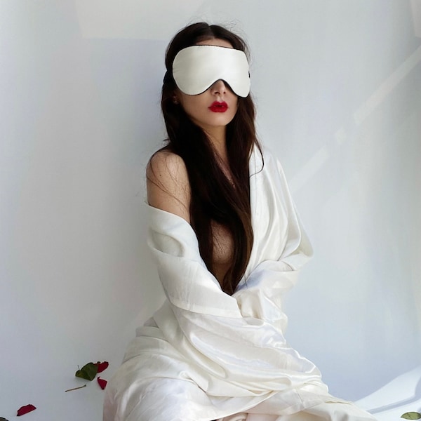 Sale ~ Bridal Silk Sleep Mask by INNELLI / Silk Eye Mask