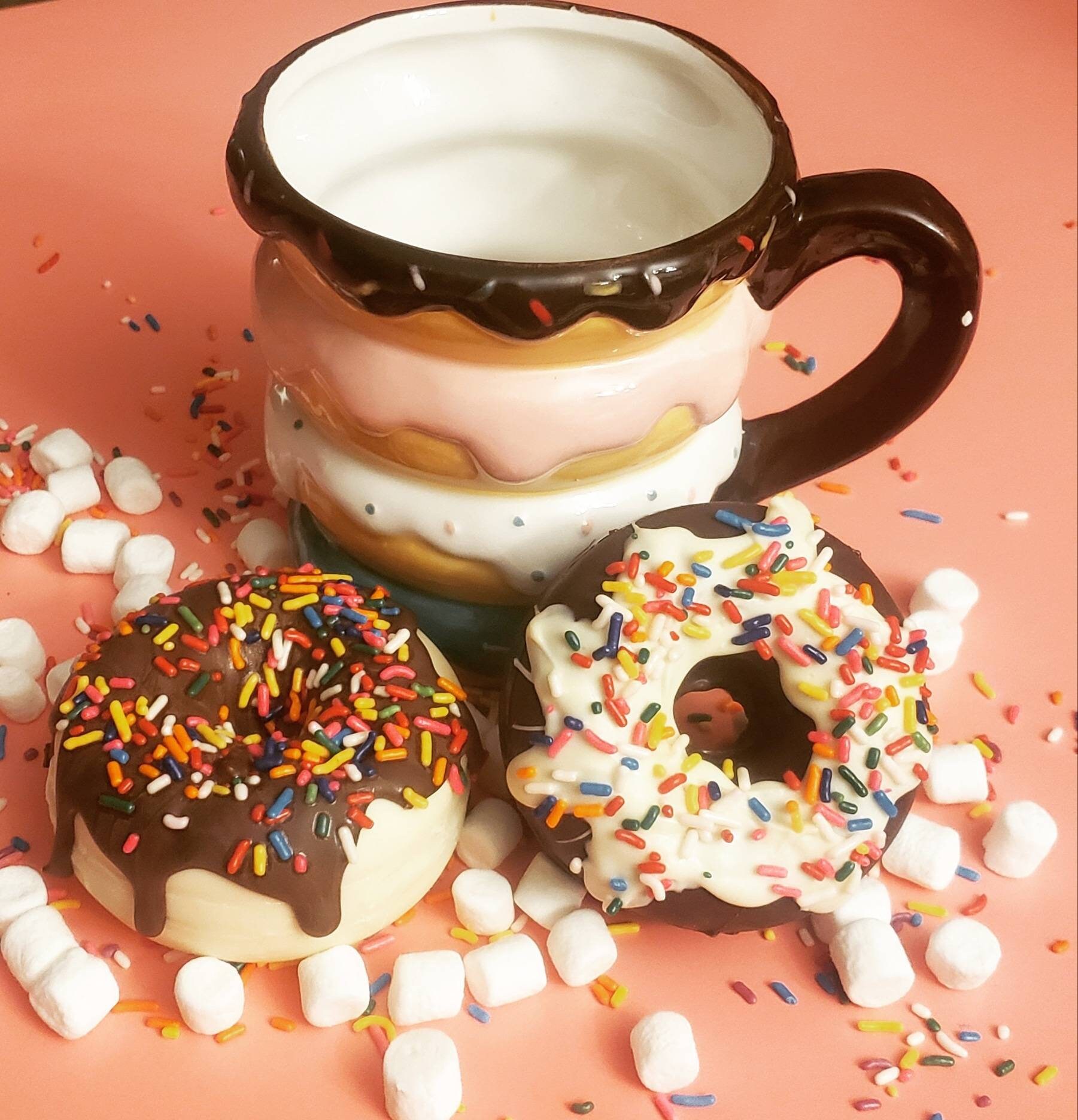 2 Donut hot cocoa bombs Etsy