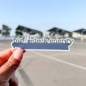 Big Deck Energy Sticker | USS Theadore Roosevelt | CVN 71 | Navy Sticker