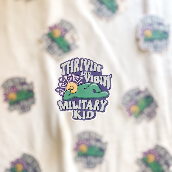 Month of the Military Child, Purple up, Military Brat, Military Kid, Military Mom, Military Stickers, Military Kid Sticker, Military Strong