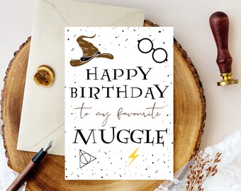 Harry Potter Birthday Card Etsy