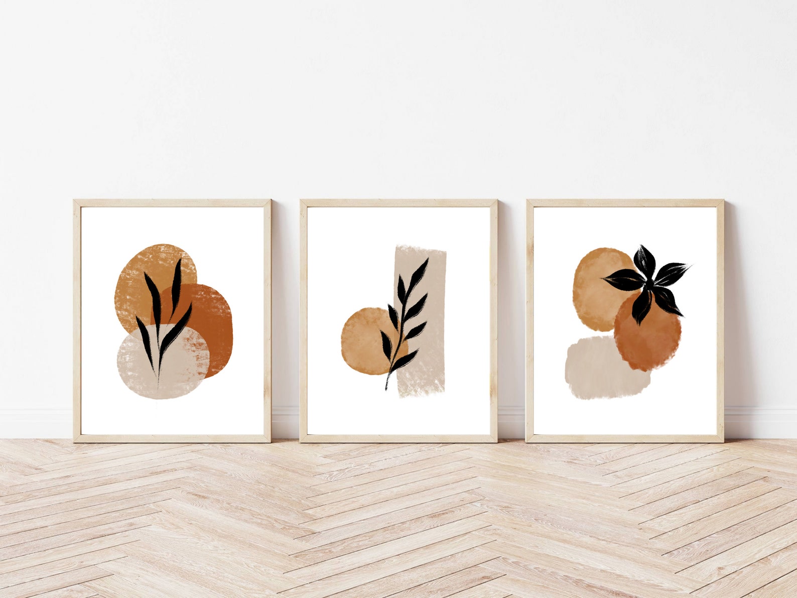 Printable Abstract Art Set of 3 Abstract Art Posters Modern Etsy