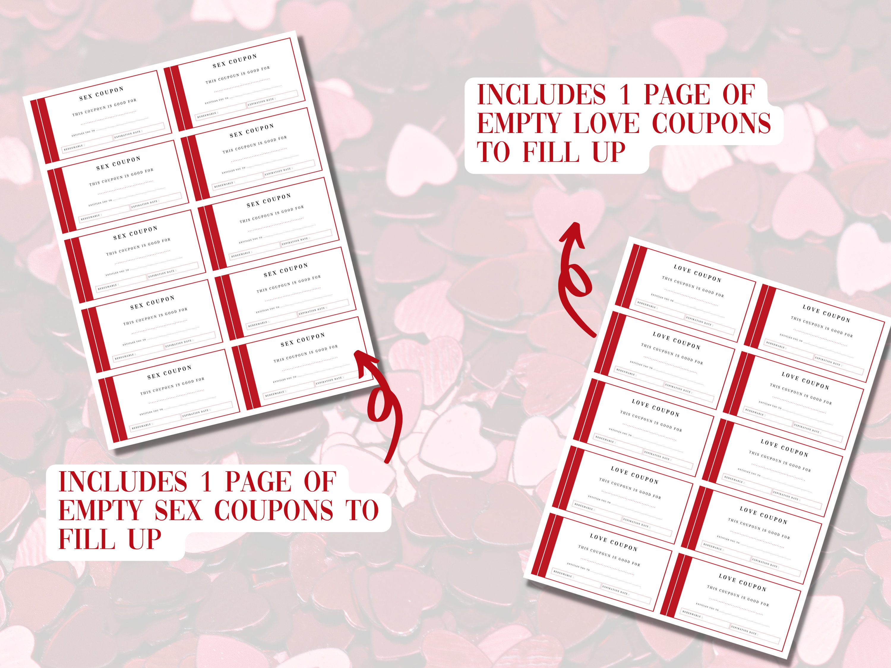 Printable Love Coupons for Him Naughty Coupons Sex Coupons - Etsy