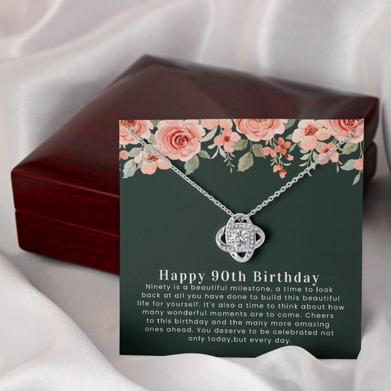 90th Birthday Gift Necklace 90th Birthday Gift for Grandma - Etsy