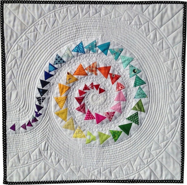 Spiral Geese Mini Quilt PDF image 1