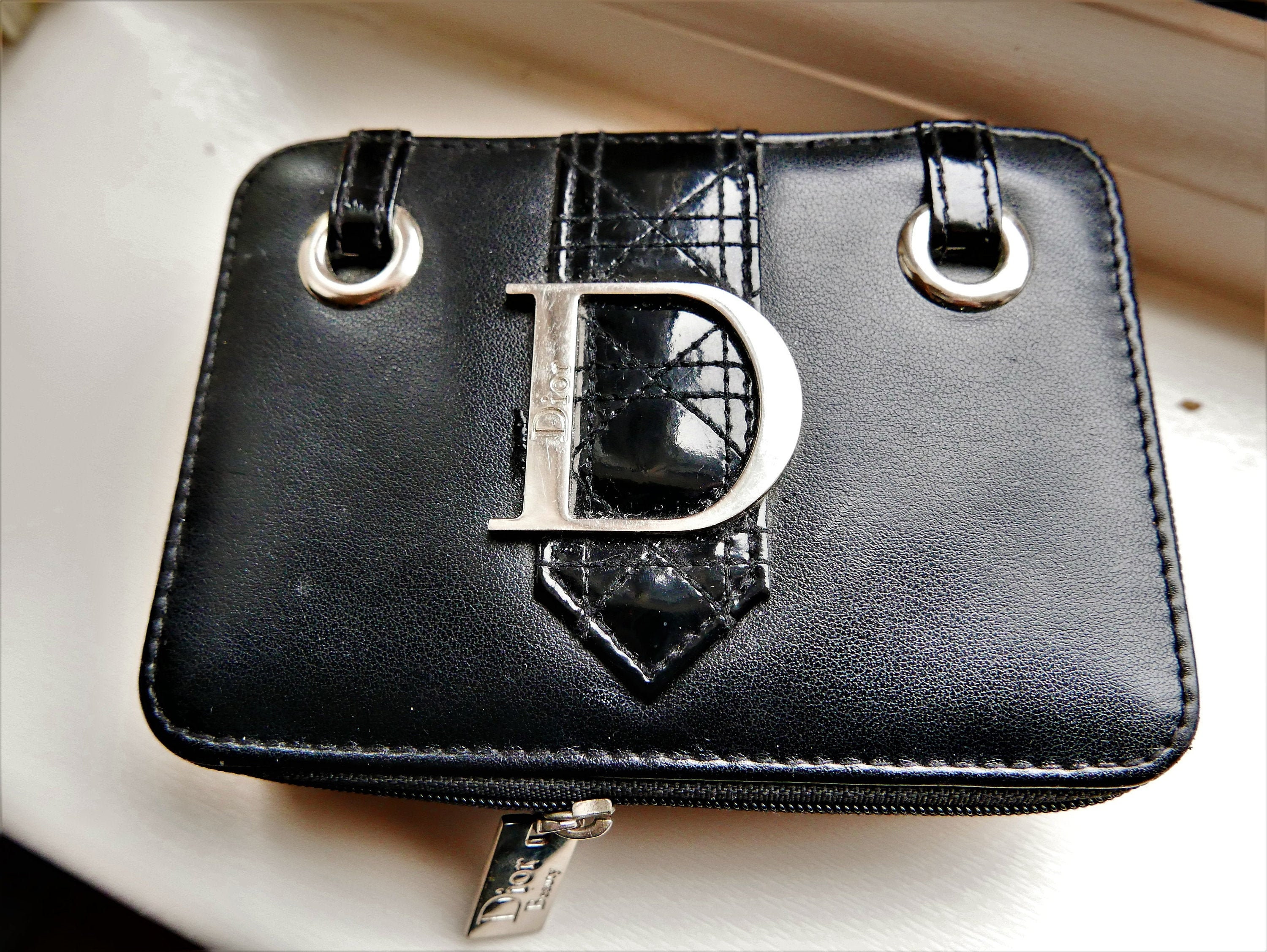 Used Christian DIOR Black Leather Adjustable Bag – Debsluxurycloset