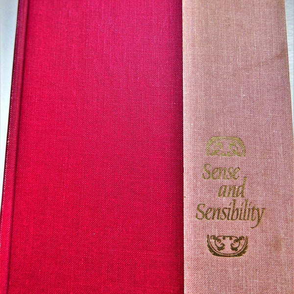 Sense and Sensibility by Jane Austen, Vintage Copy, hardback, cloth bound, 1961, USA edition, for the old book lover, Jane Austen fan gift