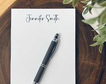 Personalized Notepad, Personalized Stationery, Custom Notepad, Paper Housewarming, Anniversary, Teacher, Wedding Gift Family, Simple