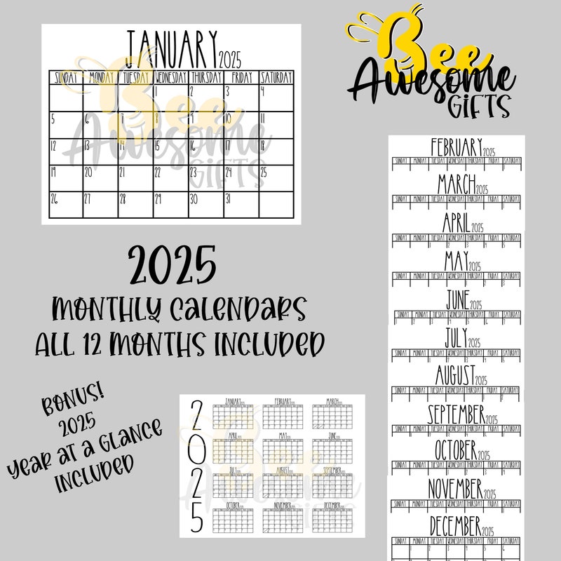 Rae Dunn 2025 Calendar Planner Etsy