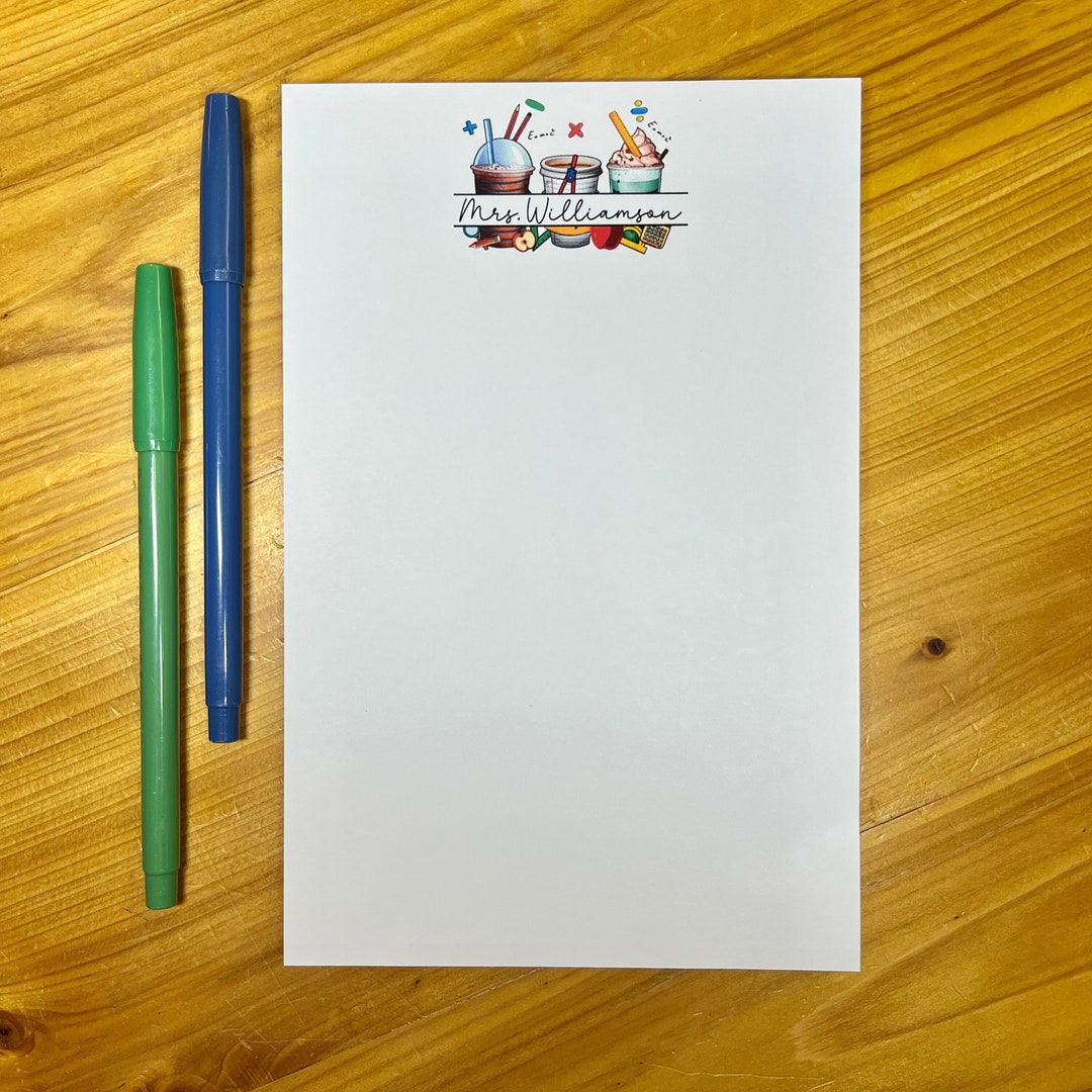 Personalized Math Teacher Notepad: Custom Stationery Gift - Etsy