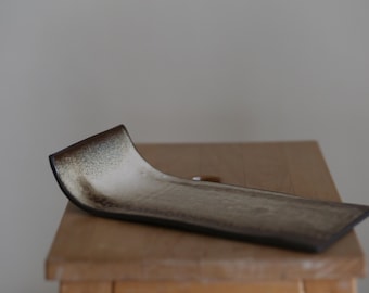 Handmade Ceramic Sushi Plate, Modern Stoneware Serving Dish