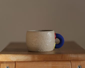 Handmade White Porcelain Espresso Cup: Modern Tea Mug