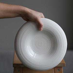 Handmade Porcelain Fine Dining Plate, Handmade Ceramic Plate, Unique Ceramic Serving Dish, Pottery Plates, Kitchenware, Chef Plate