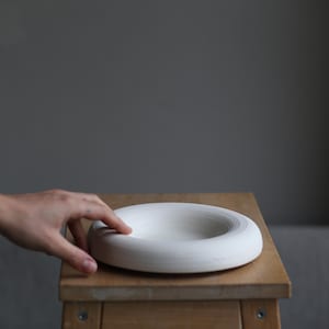 Handmade Porcelain Fine Dining Plate, Handmade Ceramic Plate, Unique Ceramic Serving Dish, Pottery Plates, Kitchenware, Chef Plate