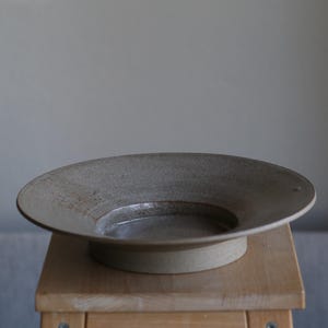 Stoneware Gray Dinner Plate, Unique Dinnerware, Handmade Pottery Plate, Rustic Dinnerware, Ceramic Plate, Minimalist Dining Plates