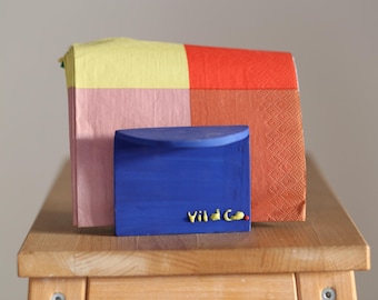 Handmade Stoneware Napkin Holder – Modern Minimalist Table Accessory