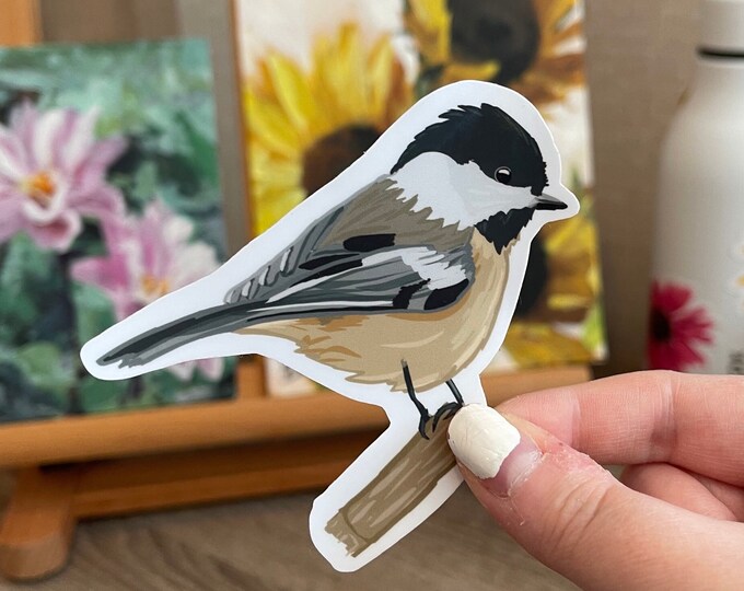 Chickadee Sticker - Etsy